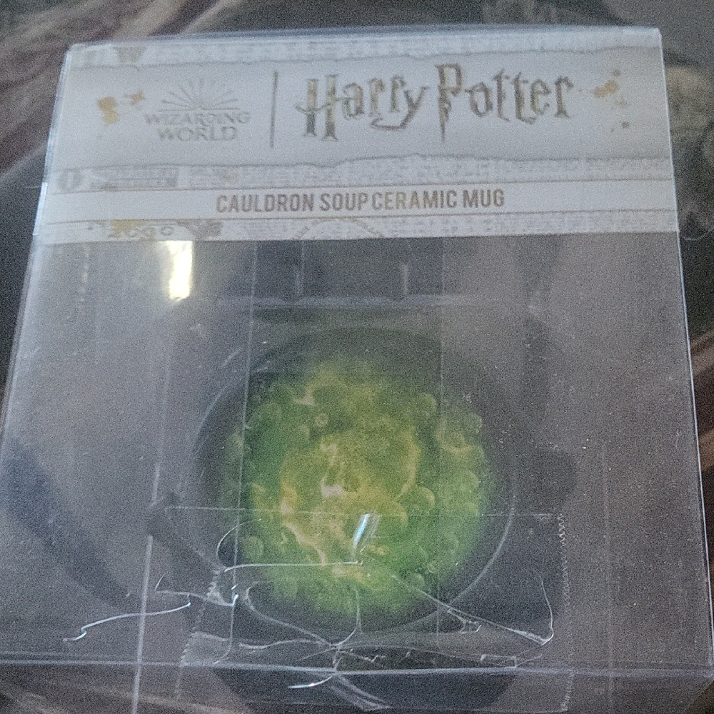Harry Potter Cauldron Soup Ceramic Mug Boxed Lid Spoon Fab